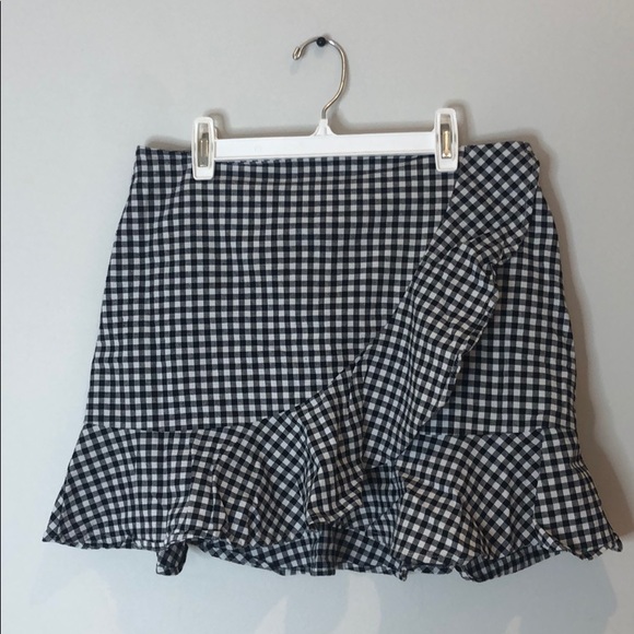 Gingham print peplum skirt - Picture 3 of 4